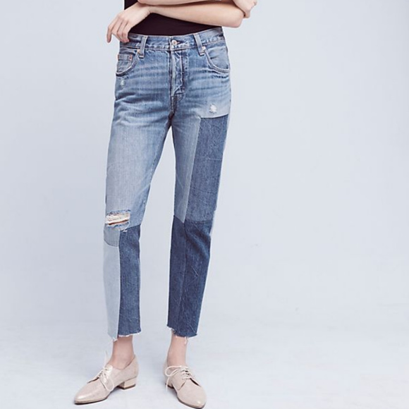 levi's patchwork jeans